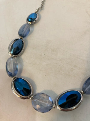 Carol Dauplaise Blue Crystal Necklace