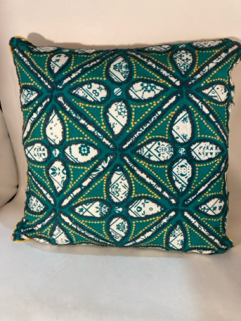 Bohemian Multi-Color Cotton Blend Textured Pillow
