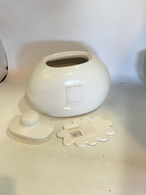 Coton Colors Novelty White Ceramic Dot Jar/Jug