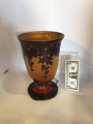 Art Deco Gold/Brown Resin Vase
