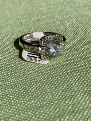 Silver Rhinestone Ring