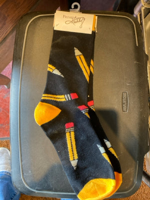 Cotton Black/Yellow Socks