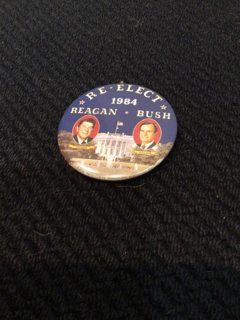 Vintage Blue Button Political
