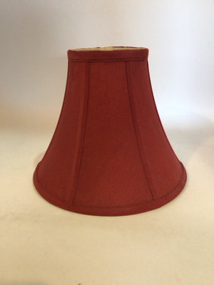 Bell Red Polyester Lamp Shade