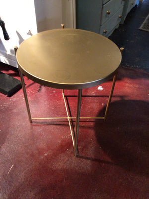 Metal Round Gold Table