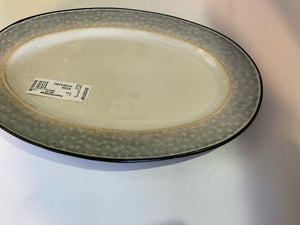 Black/Cream Ceramic Platter