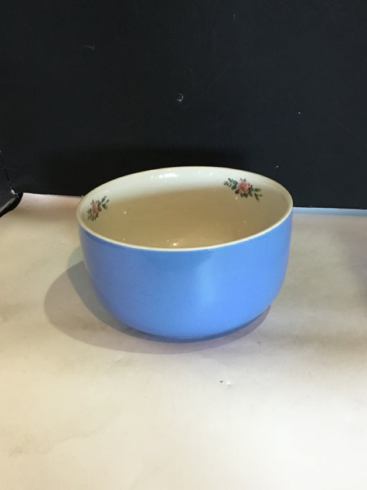 Mixing Bowl Blue Roses Cookware