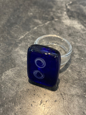 Glass Blue Ring