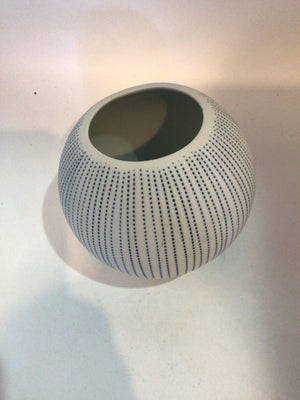 Blue/White Ceramic Dot Vase
