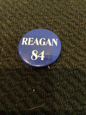Vintage Blue Button Political