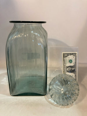 Fluted Glass Jar