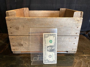 Rustic Brown Wood Crate