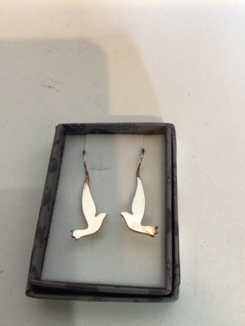Sterling Silver Bird Earrings