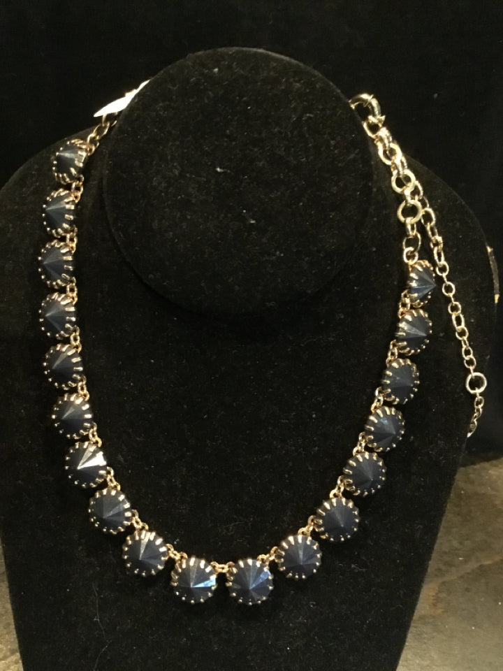 JCrew Blue/Gold Necklace
