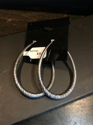 Silver Hoops Earrings