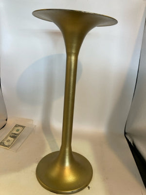 Small Metal Round Gold Table
