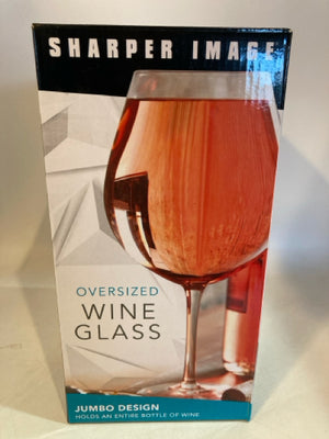 Sharper Image Jumbo Glass Wine Glass