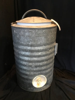 Igloo Vintage Gray Metal Cylinder Cooler