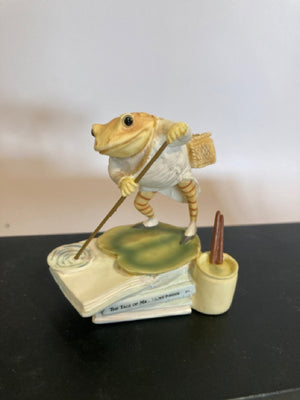 Beatrix Potter Green/Tan Ceramic Frog Figurine