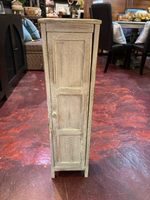 Small White Crackle Cabinet