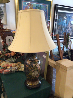 Frederick Cooper Blue/Green Floral Lamp