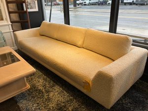 CB2 Modern Boucle Cream Sofa/Couch