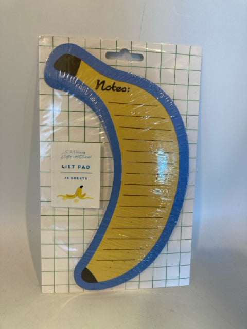 Yellow & Blue Paper Banana Note Pad